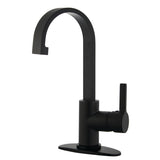Continental LS8210CTL Single-Handle 1-Hole Deck Mount Bathroom Faucet with Push Pop-Up, Matte Black