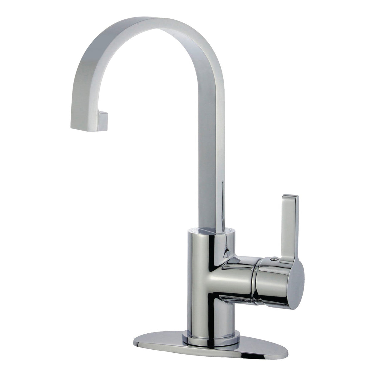 Continental LS8211CTL Single-Handle 1-Hole Deck Mount Bathroom Faucet with Push Pop-Up, Polished Chrome