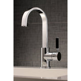 Kaiser LS8211DKL Single-Handle 1-Hole Deck Mount Bathroom Faucet with Push Pop-Up, Polished Chrome