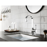 Paris LS8211DPL Single-Handle 1-Hole Deck Mount Bathroom Faucet with Push Pop-Up, Polished Chrome