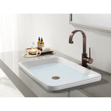 New York LS8215NYL Single-Handle 1-Hole Deck Mount Bathroom Faucet with Push Pop-Up, Oil Rubbed Bronze