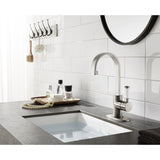Paris LS8218DPL Single-Handle 1-Hole Deck Mount Bathroom Faucet with Push Pop-Up, Brushed Nickel