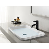 Kaiser LS8220DKL Single-Handle 1-Hole Deck Mount Bathroom Faucet with Push Pop-Up, Matte Black
