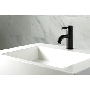 Kaiser LS8220DKL Single-Handle 1-Hole Deck Mount Bathroom Faucet with Push Pop-Up, Matte Black