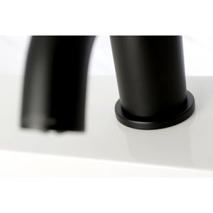 Concord LS8220DL Single-Handle 1-Hole Deck Mount Bathroom Faucet with Push Pop-Up, Matte Black