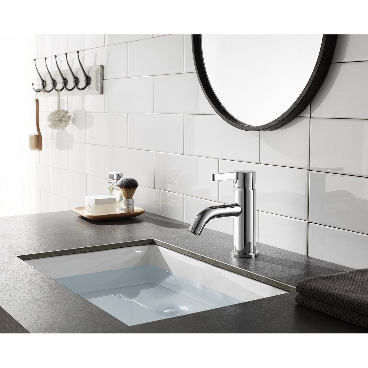 Continental LS8221CTL Single-Handle 1-Hole Deck Mount Bathroom Faucet with Push Pop-Up, Polished Chrome