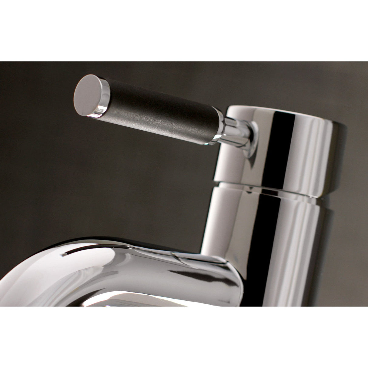Kaiser LS8221DKL Single-Handle 1-Hole Deck Mount Bathroom Faucet with Push Pop-Up, Polished Chrome
