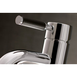 Kaiser LS8221DKL Single-Handle 1-Hole Deck Mount Bathroom Faucet with Push Pop-Up, Polished Chrome