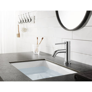 New York LS8221NYL Single-Handle 1-Hole Deck Mount Bathroom Faucet with Push Pop-Up, Polished Chrome