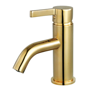 Continental LS8222CTL Single-Handle 1-Hole Deck Mount Bathroom Faucet with Push Pop-Up, Polished Brass