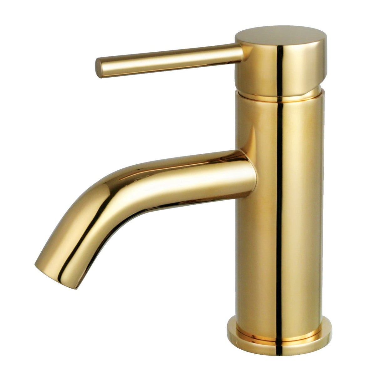 Concord LS8222DL Single-Handle 1-Hole Deck Mount Bathroom Faucet with Push Pop-Up, Polished Brass