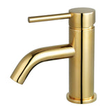 Concord LS8222DL Single-Handle 1-Hole Deck Mount Bathroom Faucet with Push Pop-Up, Polished Brass