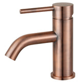 Concord LS8224DL Single-Handle 1-Hole Deck Mount Bathroom Faucet with Push Pop-Up, Antique Copper