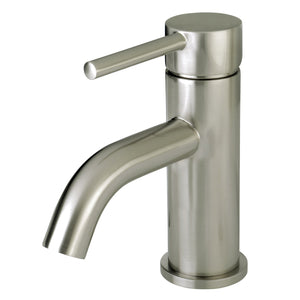 Concord LS8228DL Single-Handle 1-Hole Deck Mount Bathroom Faucet with Push Pop-Up, Brushed Nickel
