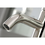 Concord LS822DLPN Single-Handle 1-Hole Deck Mount Bathroom Faucet with Push Pop-Up, Polished Nickel
