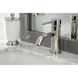 Concord LS822DLPN Single-Handle 1-Hole Deck Mount Bathroom Faucet with Push Pop-Up, Polished Nickel