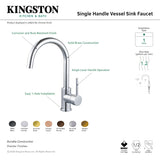 Concord LS8231DL Single-Handle 1-Hole Deck Mount Vessel Faucet, Polished Chrome