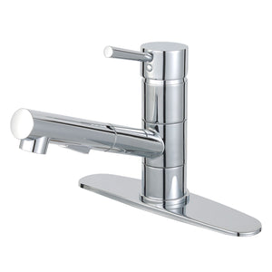 Concord LS8401DL Single-Handle 1-Hole Deck Mount Pull-Out Sprayer Kitchen Faucet, Polished Chrome