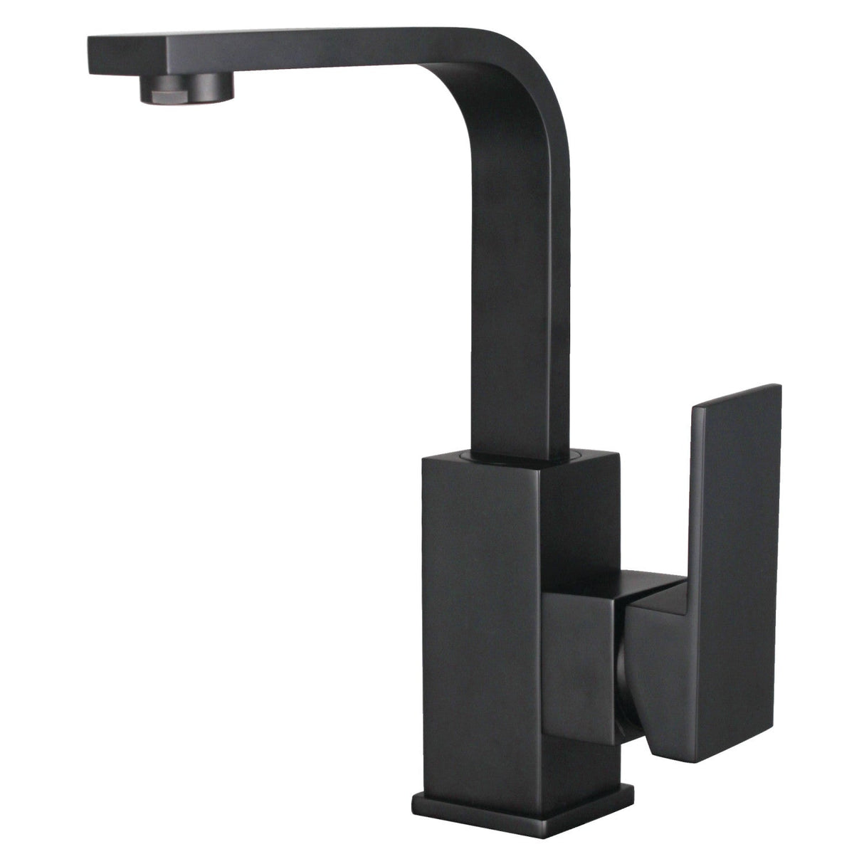 Claremont LS8460CL Single-Handle 1-Hole Deck Mount Bathroom Faucet with Push Pop-Up, Matte Black