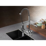 Continental LS8501CTL Single-Handle 1-Hole Deck Mount Pre-Rinse Kitchen Faucet, Polished Chrome