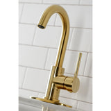 Concord LS8533DL Single-Handle 1-Hole Deck Mount Bar Faucet, Brushed Brass