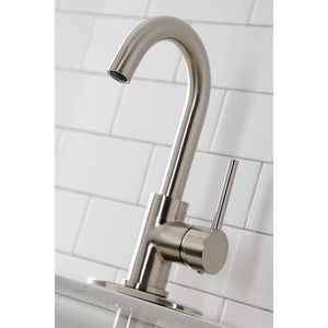 Concord LS8538DL Single-Handle 1-Hole Deck Mount Bar Faucet, Brushed Nickel
