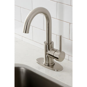 Concord LS8538DL Single-Handle 1-Hole Deck Mount Bar Faucet, Brushed Nickel