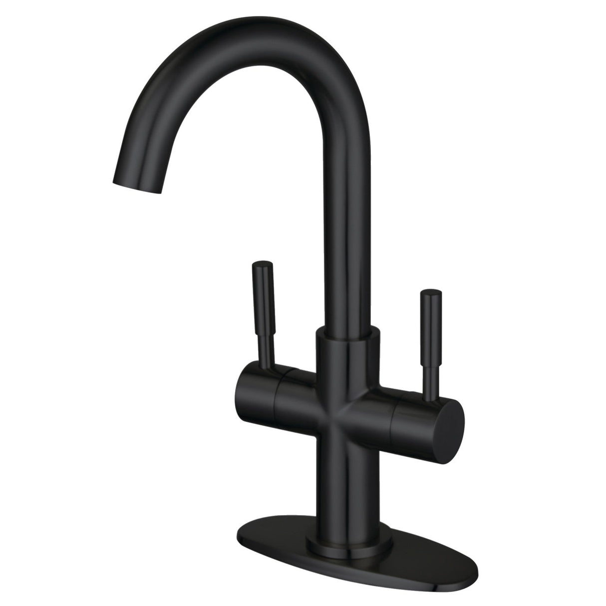 Concord LS8550DL Two-Handle Deck Mount Bar Faucet, Matte Black