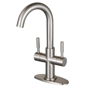 Concord LS8558DL Two-Handle Deck Mount Bar Faucet, Brushed Nickel