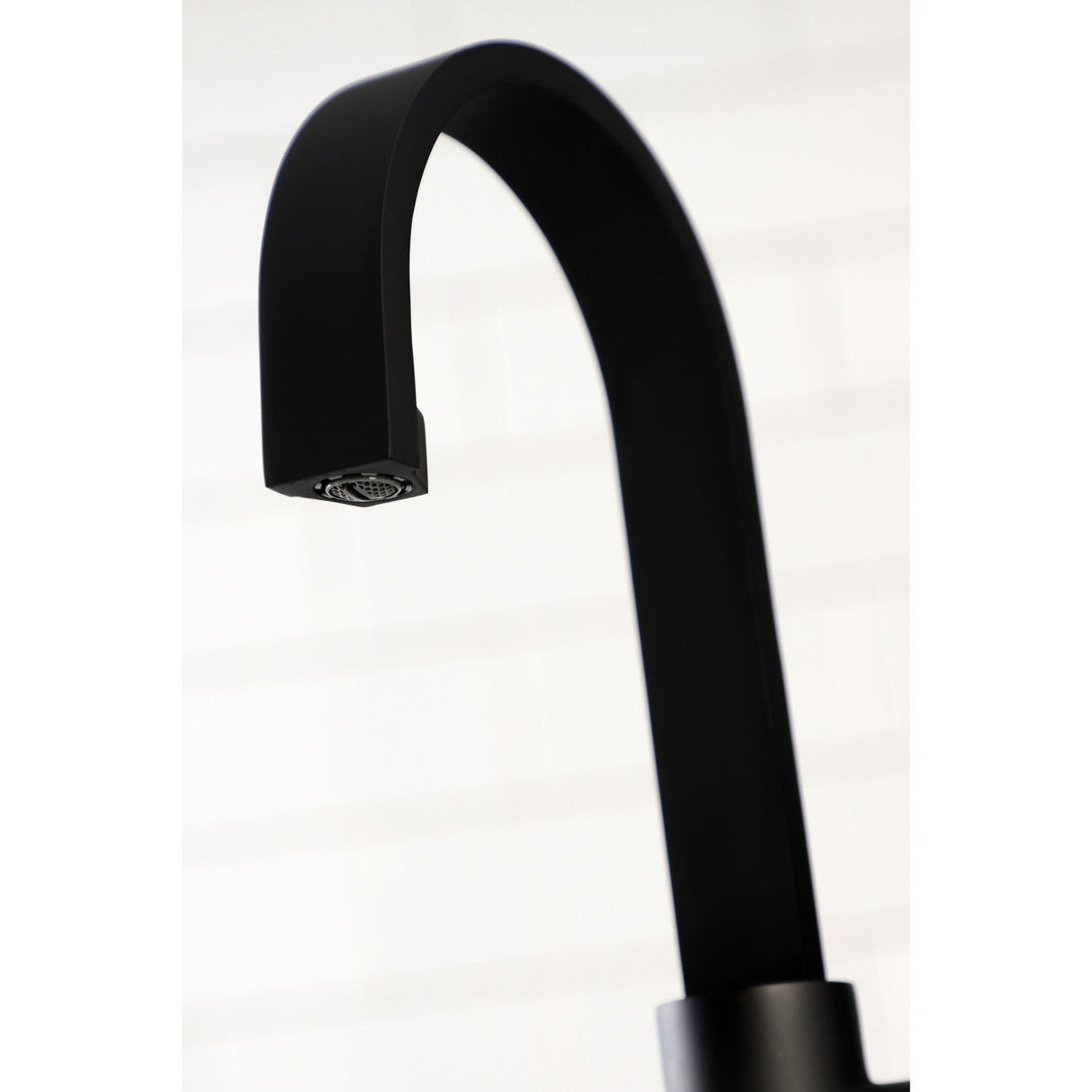 Kaiser LS8610DKL Single-Handle 1-Hole Deck Mount Bar Faucet, Matte Black