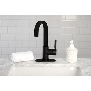 Kaiser LS8610DKL Single-Handle 1-Hole Deck Mount Bar Faucet, Matte Black