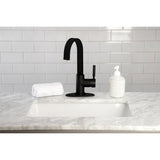 Kaiser LS8610DKL Single-Handle 1-Hole Deck Mount Bar Faucet, Matte Black