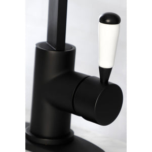 Paris LS8610DPL Single-Handle 1-Hole Deck Mount Bar Faucet, Matte Black