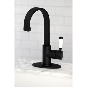 Paris LS8610DPL Single-Handle 1-Hole Deck Mount Bar Faucet, Matte Black