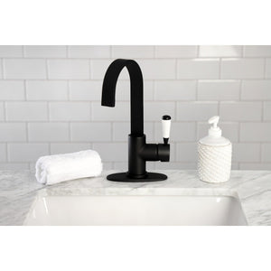 Paris LS8610DPL Single-Handle 1-Hole Deck Mount Bar Faucet, Matte Black