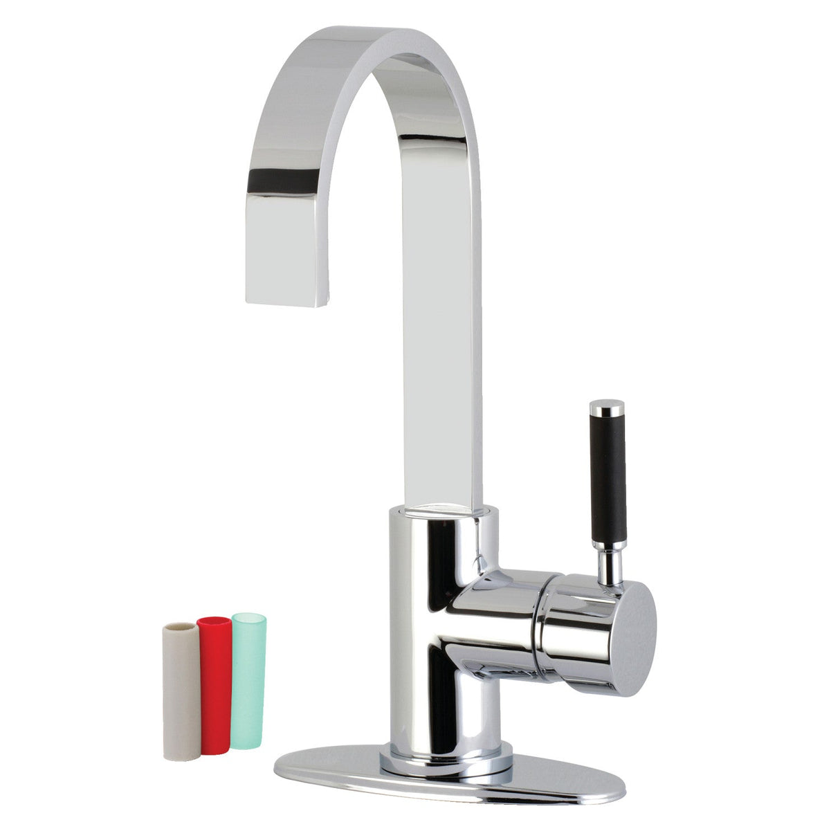 Kaiser LS8611DKL Single-Handle 1-Hole Deck Mount Bar Faucet, Polished Chrome