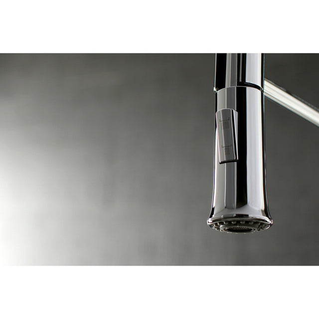 Continental LS8671CTL Single-Handle 1-Hole Deck Mount Pre-Rinse Kitchen Faucet, Polished Chrome