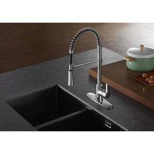 Continental LS8671CTL Single-Handle 1-Hole Deck Mount Pre-Rinse Kitchen Faucet, Polished Chrome