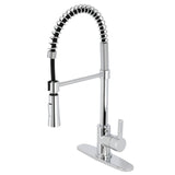 Continental LS8671CTL Single-Handle 1-Hole Deck Mount Pre-Rinse Kitchen Faucet, Polished Chrome