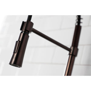 Continental LS8675CTL Single-Handle 1-Hole Deck Mount Pre-Rinse Kitchen Faucet, Oil Rubbed Bronze