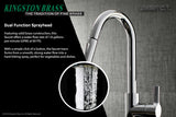 Continental LS8681CTL Single-Handle 1-Hole Deck Mount Pull-Down Sprayer Kitchen Faucet, Polished Chrome