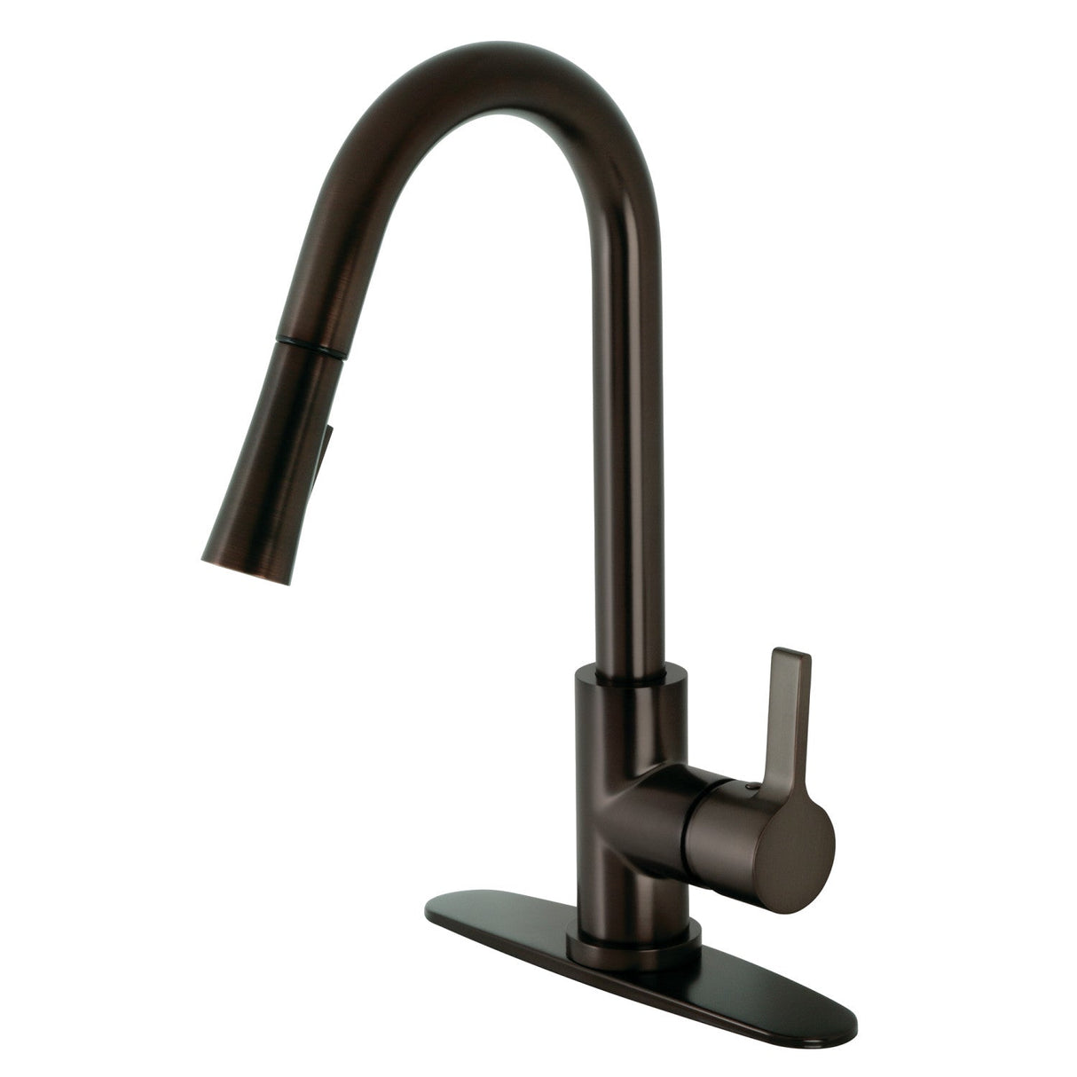 Continental LS8685CTL Single-Handle 1-Hole Deck Mount Pull-Down Sprayer Kitchen Faucet, Oil Rubbed Bronze