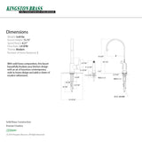 Continental LS8718CTLSP Single-Handle 2-Hole Deck Mount Kitchen Faucet with Side Sprayer, Brushed Nickel