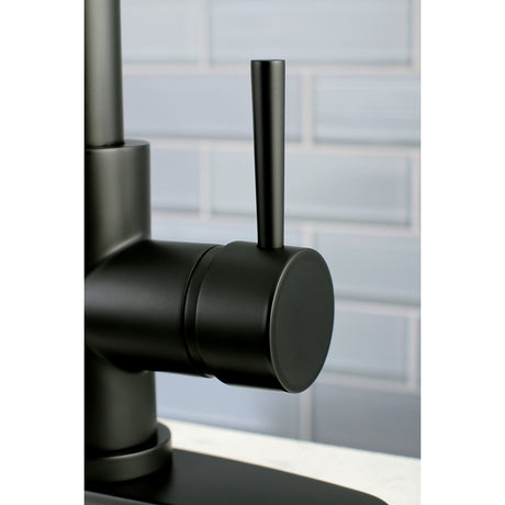 Concord LS8720DL Single-Handle 1-Hole Deck Mount Pull-Down Sprayer Kitchen Faucet, Matte Black