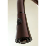 Continental LS8725CTL Single-Handle 1-Hole Deck Mount Pull-Down Sprayer Kitchen Faucet, Oil Rubbed Bronze