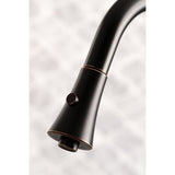 Continental LS8726CTL Single-Handle 1-Hole Deck Mount Pull-Down Sprayer Kitchen Faucet, Naples Bronze
