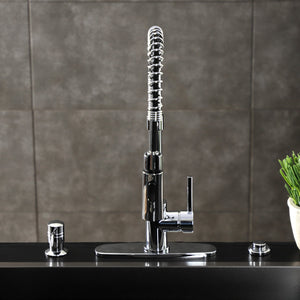 Concord LS8771DL Single-Handle 1-Hole Deck Mount Pre-Rinse Kitchen Faucet, Polished Chrome