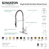 Continental LS8775CTL Single-Handle 1-Hole Deck Mount Pre-Rinse Kitchen Faucet, Oil Rubbed Bronze