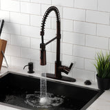 Continental LS8775CTL Single-Handle 1-Hole Deck Mount Pre-Rinse Kitchen Faucet, Oil Rubbed Bronze