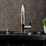 Continental LS8781CTL Single-Handle 1-Hole Deck Mount Pull-Down Sprayer Kitchen Faucet, Polished Chrome